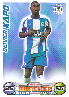 Olivier Kapo Wigan Athletic 2008/09 Topps Match Attax #356